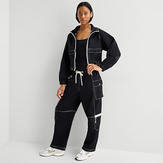 Xersion Womens Straight Mid Rise Regular Fit Track Pant