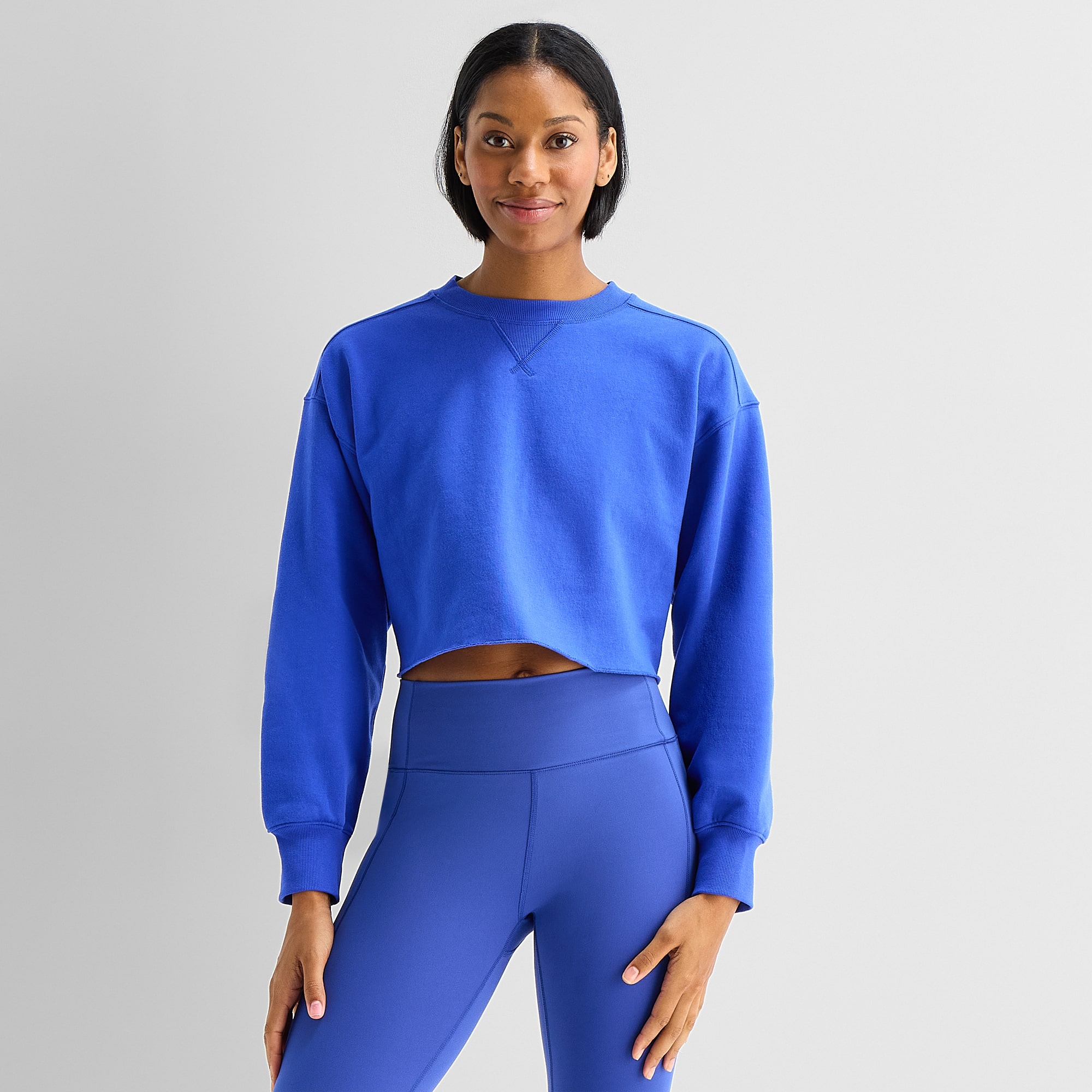 Xersion Womens Crew Neck Long Sleeve Sweatshirt
