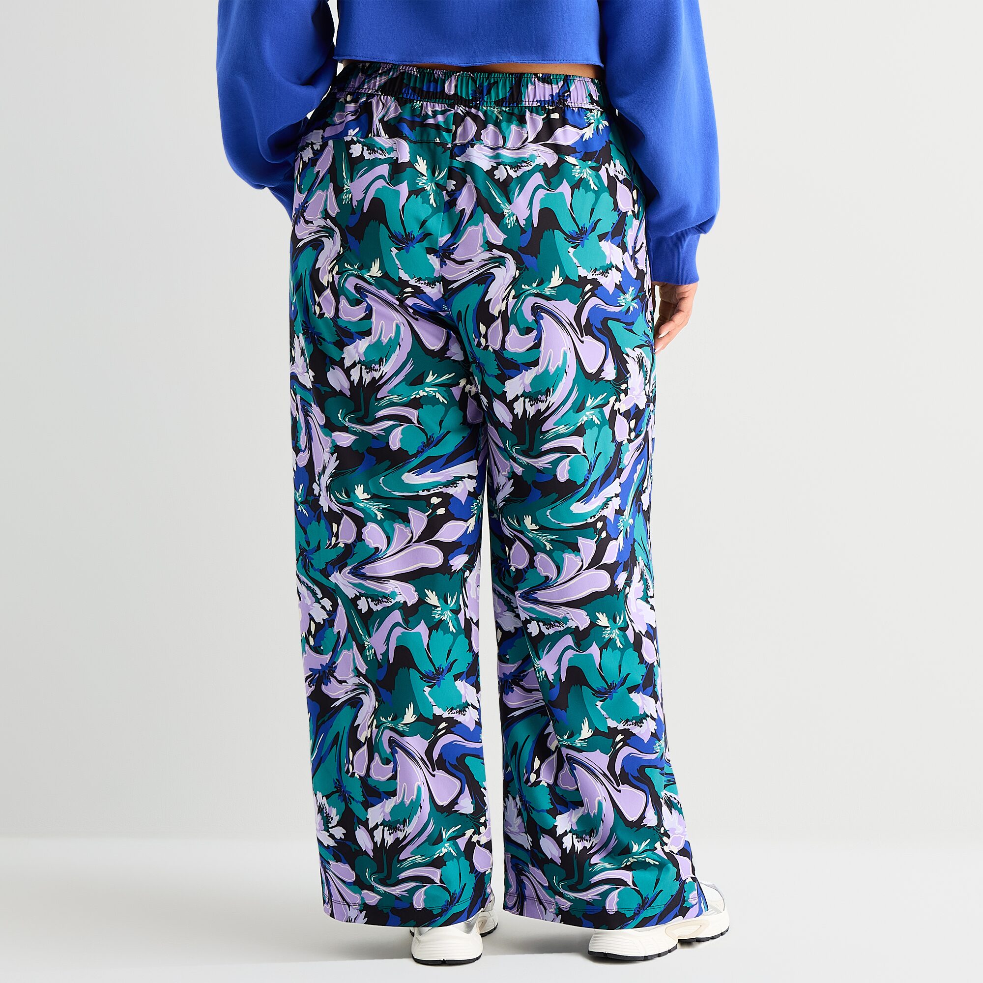 Xersion Womens Wide Leg Mid Rise Regular Fit Plus Track Pant