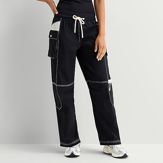 Xersion Womens Straight Mid Rise Regular Fit Track Pant