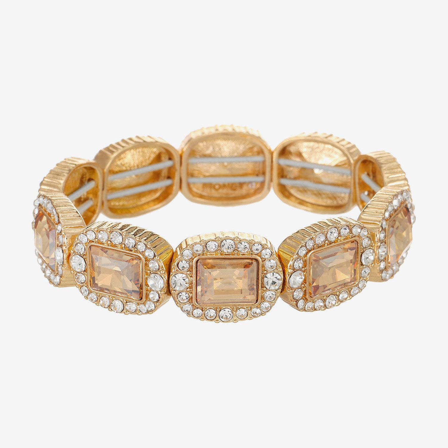 Monet Jewelry Womens Glass Stretch Bracelet