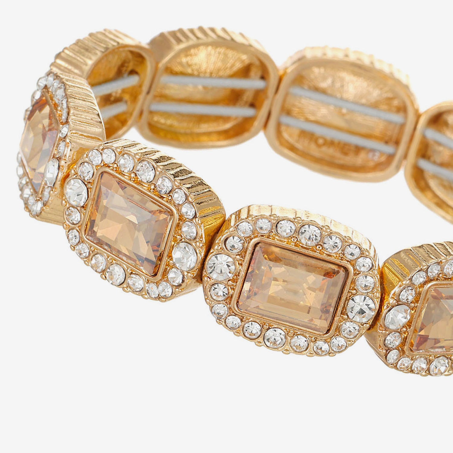 Monet Jewelry Womens Glass Stretch Bracelet
