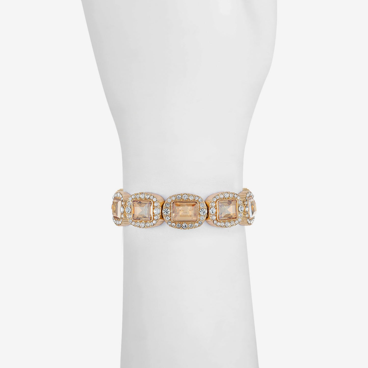 Monet Jewelry Womens Glass Stretch Bracelet