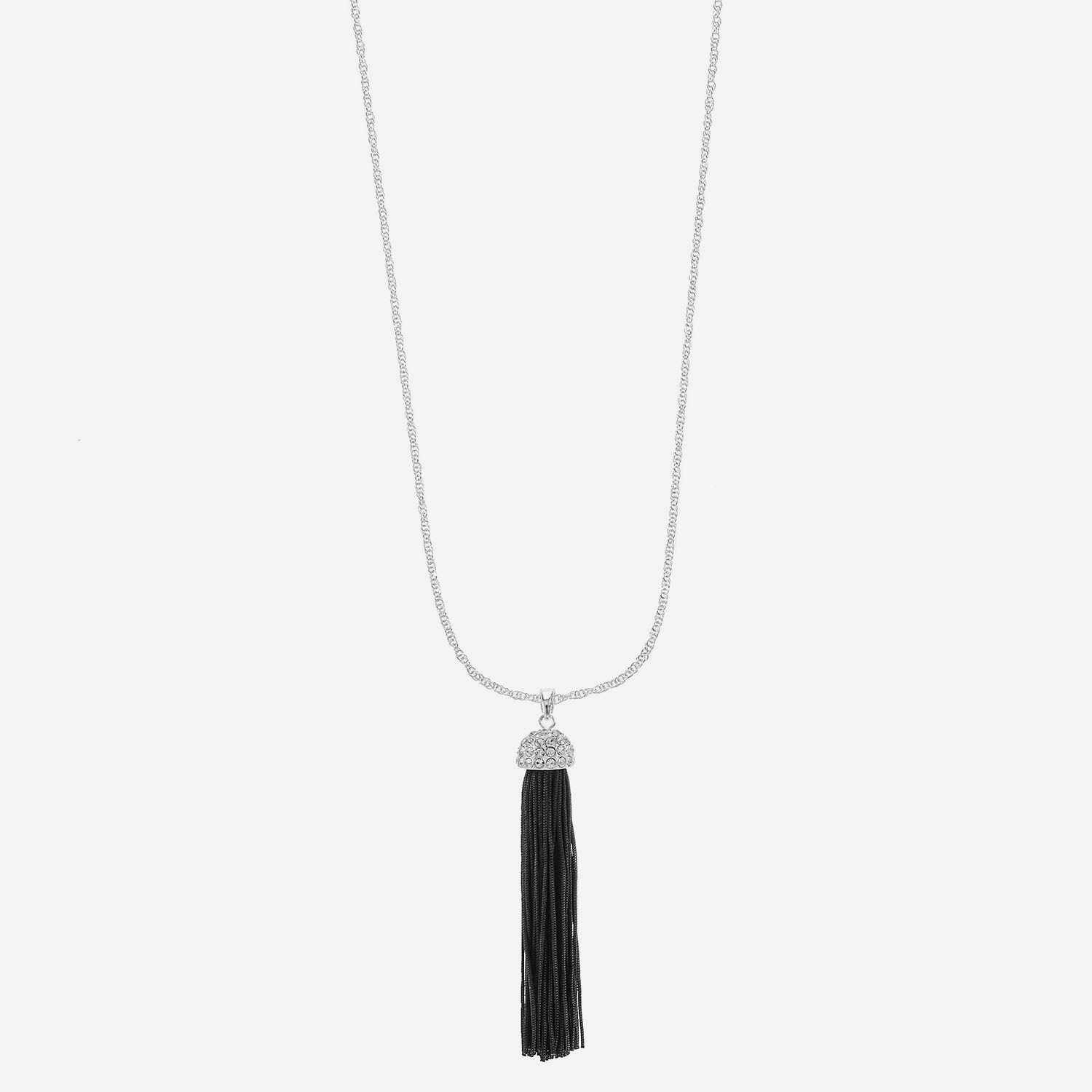 Liz Claiborne Womens Glass 28 Inch Pendant Necklace