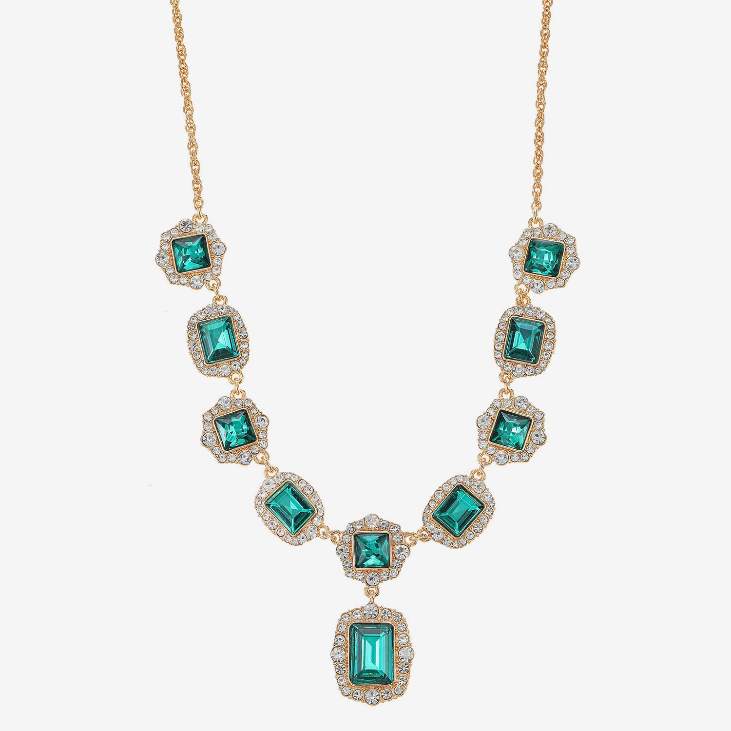 Monet Jewelry Womens Glass 18 Inch Y Necklace