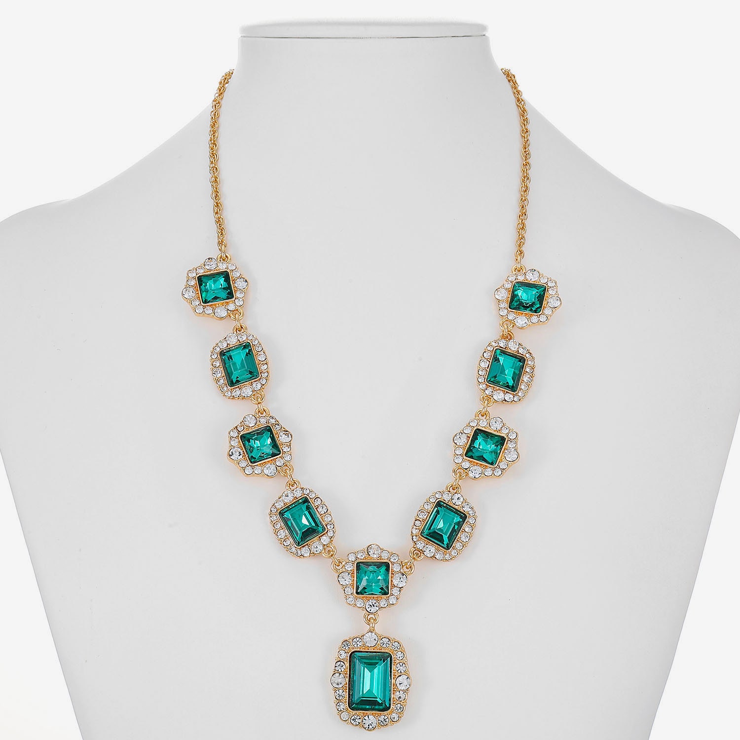 Monet Jewelry Womens Glass 18 Inch Y Necklace
