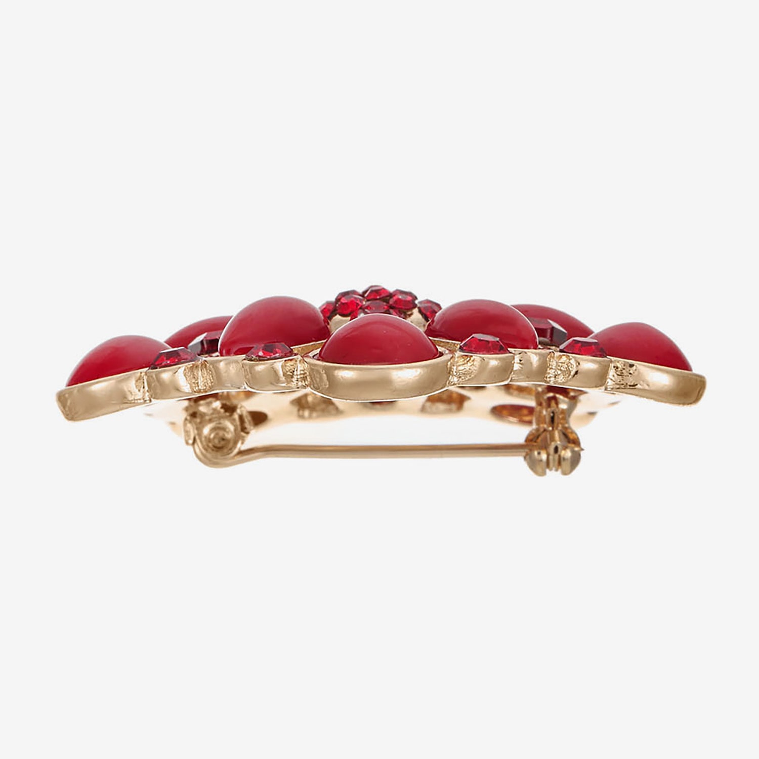 Liz Claiborne Red Glass Pin