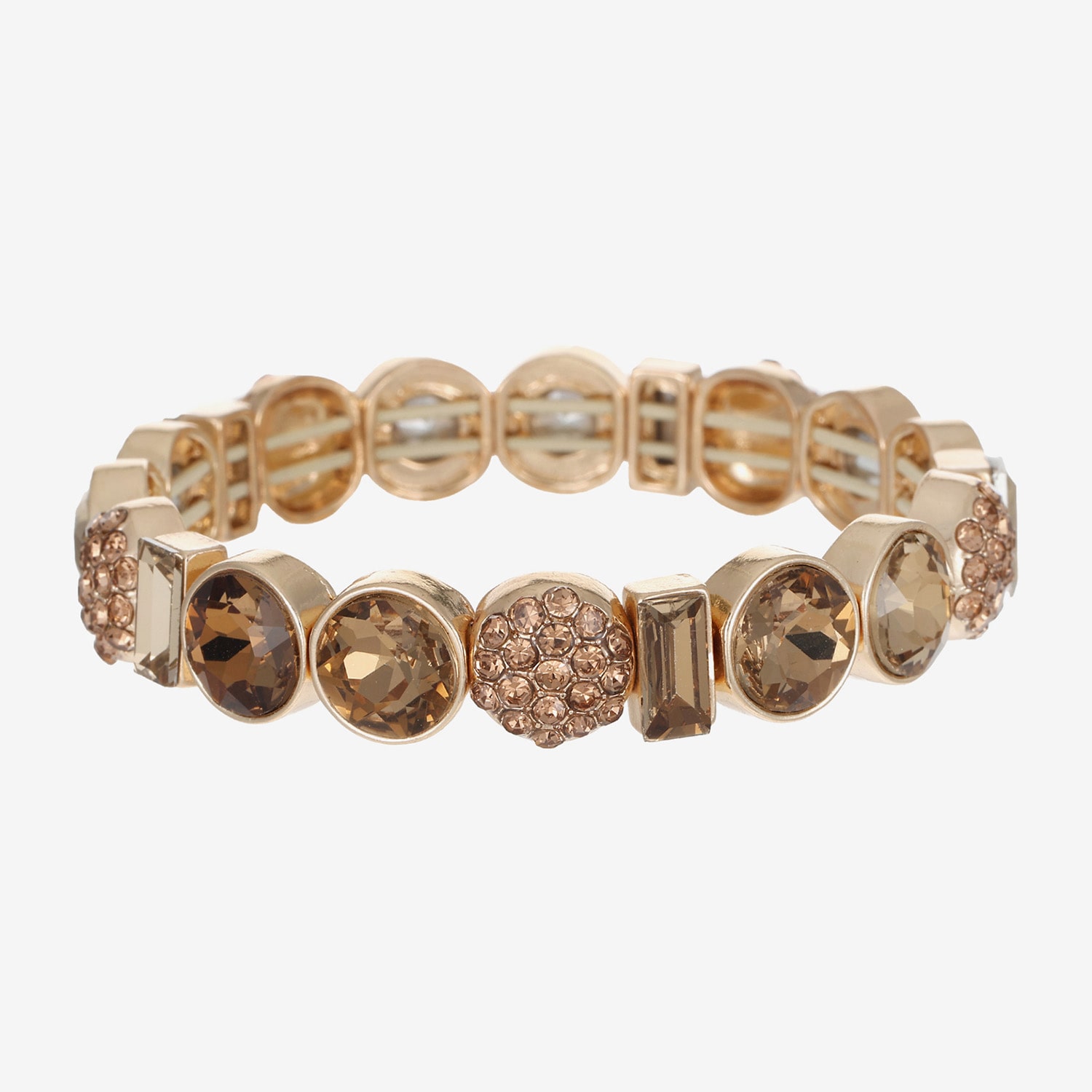 Liz Claiborne Womens Champagne Glass Stretch Bracelet