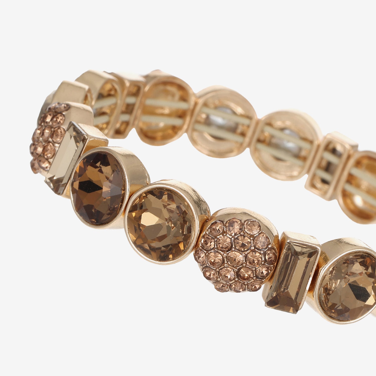 Liz Claiborne Womens Champagne Glass Stretch Bracelet