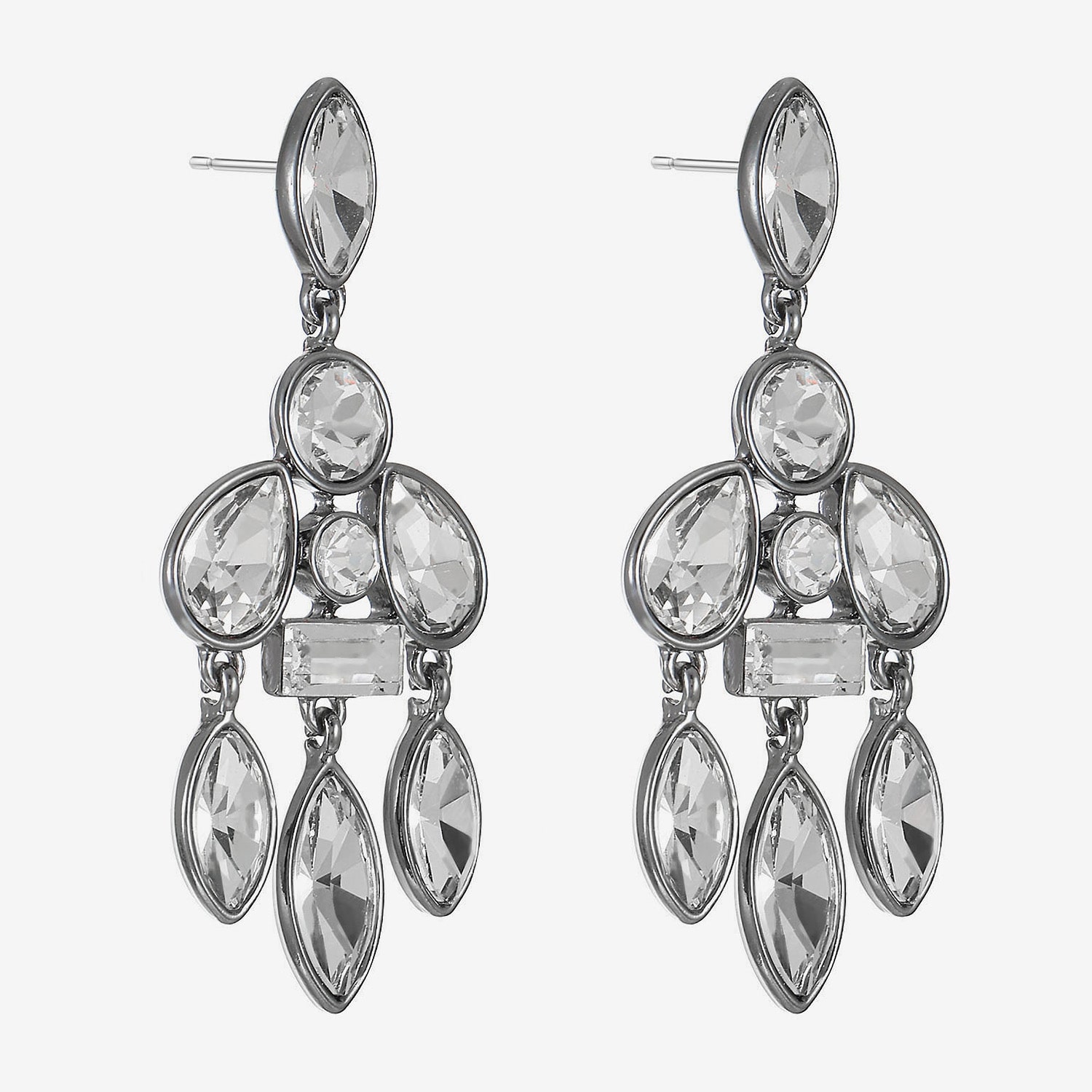 Liz Claiborne Womens Glass Hypoallergenic Chandelier Earrings