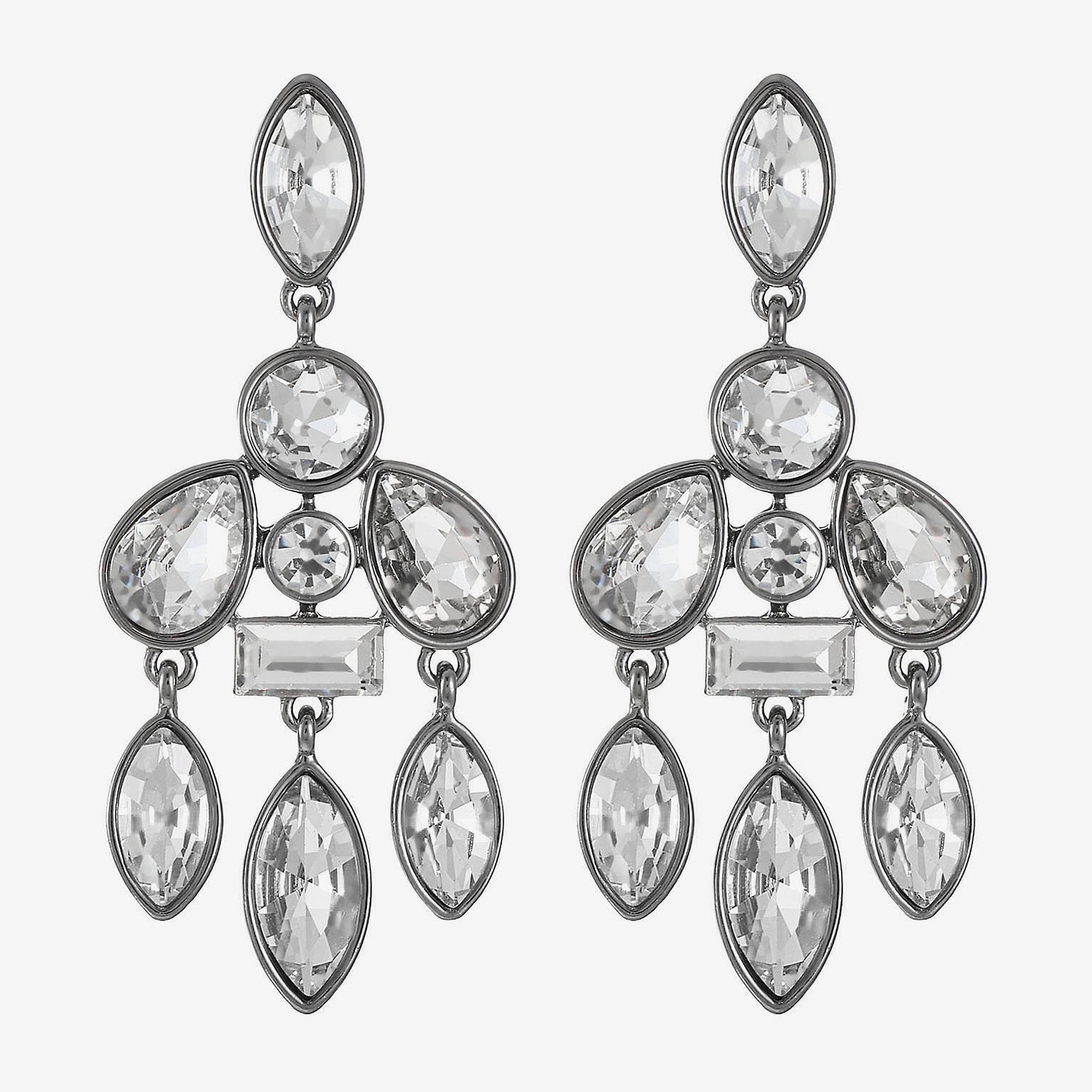 Liz Claiborne Womens Glass Hypoallergenic Chandelier Earrings