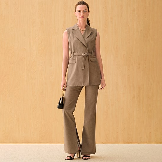 Worthington Womens Flare Trouser