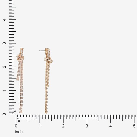 Bijoux Bar Womens Glass Hypoallergenic Drop Earrings