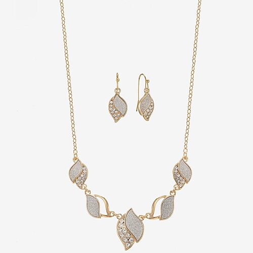Monet Jewelry Womens Glass 2-pc. Jewelry Set, One Size, Yellow