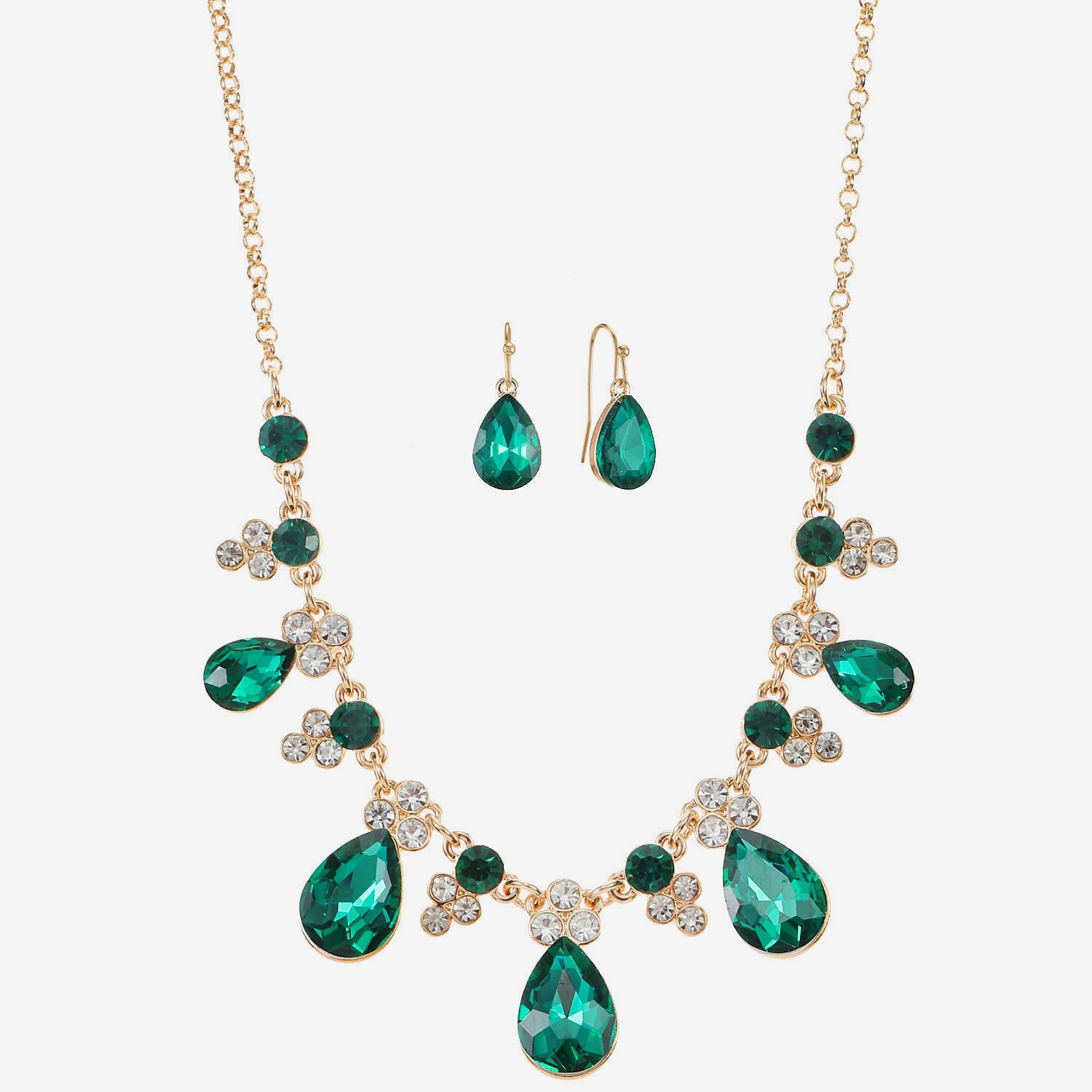 Monet Jewelry Womens Glass 2-pc. Jewelry Set