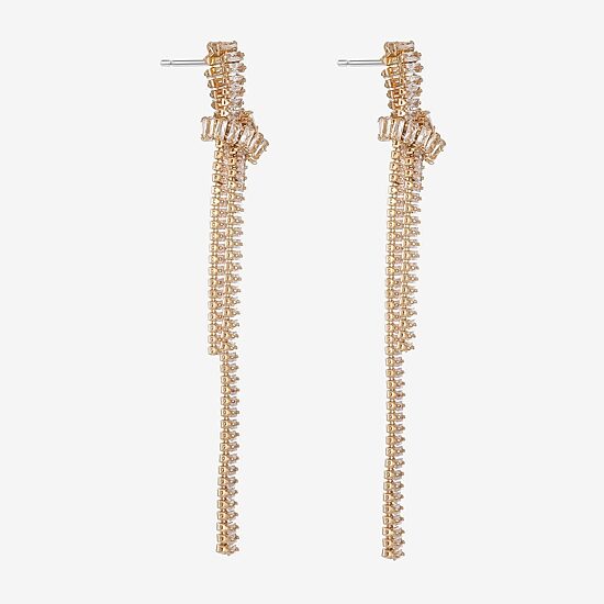 Bijoux Bar Womens Glass Hypoallergenic Drop Earrings