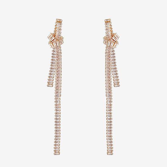 Bijoux Bar Womens Glass Hypoallergenic Drop Earrings
