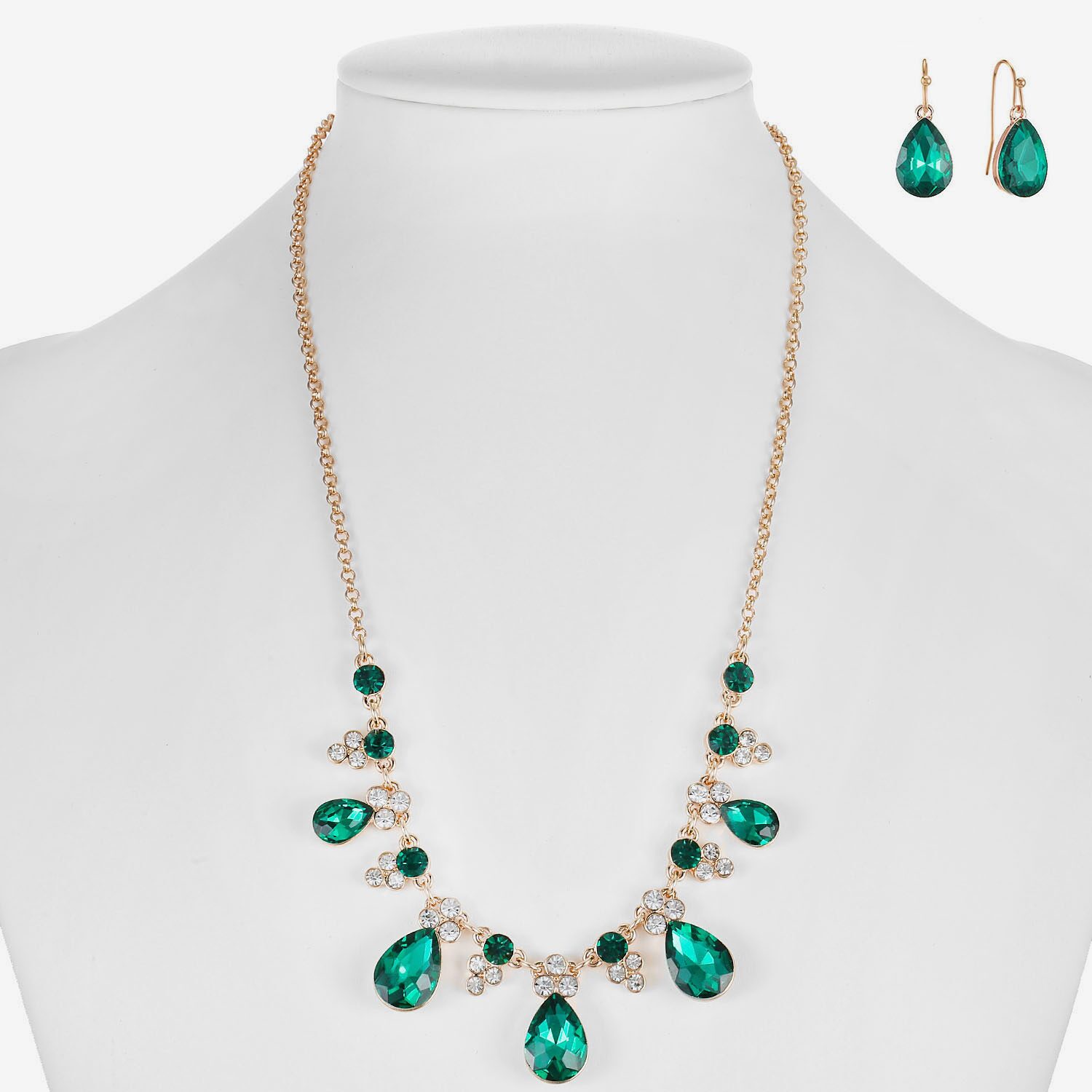 Monet Jewelry Womens Glass 2-pc. Jewelry Set
