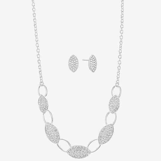 Liz Claiborne Womens Glass Hypoallergenic 3-pc. Necklace Set