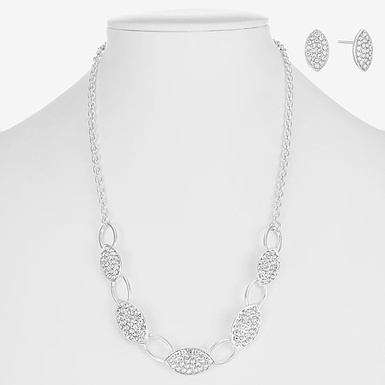 Liz Claiborne Womens Glass Hypoallergenic 3-pc. Necklace Set