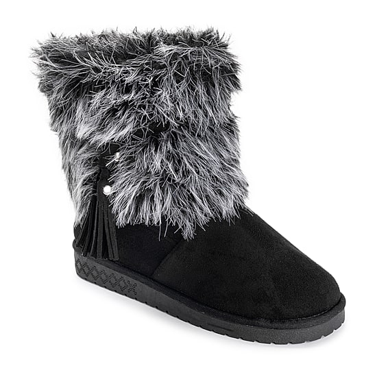 Muk Luks Womens Women'S Ml Footwear Water Resistant Slip Resistant Faux Fur Lined Flat Heel Winter Boots
