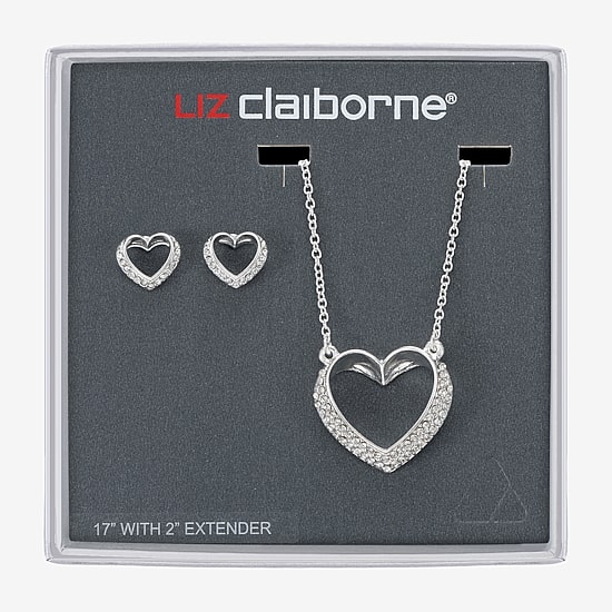 Liz Claiborne Womens Glass Hypoallergenic 3-pc. Necklace Set