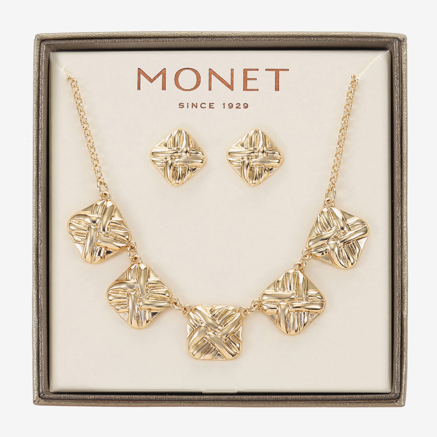 Monet Jewelry Womens Square 2-pc. Jewelry Set