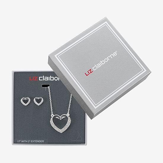 Liz Claiborne Womens Glass Hypoallergenic 3-pc. Necklace Set
