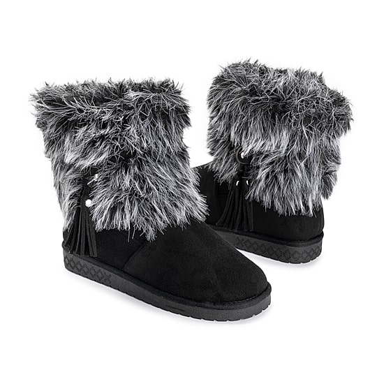 Muk Luks Womens Women'S Ml Footwear Water Resistant Slip Resistant Faux Fur Lined Flat Heel Winter Boots