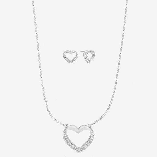Liz Claiborne Womens Glass Hypoallergenic 3-pc. Necklace Set