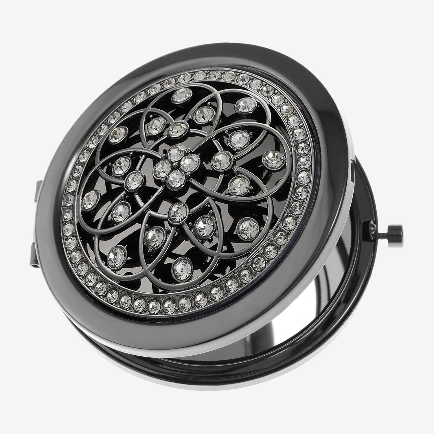 Monet Jewelry Gray Compact Mirror