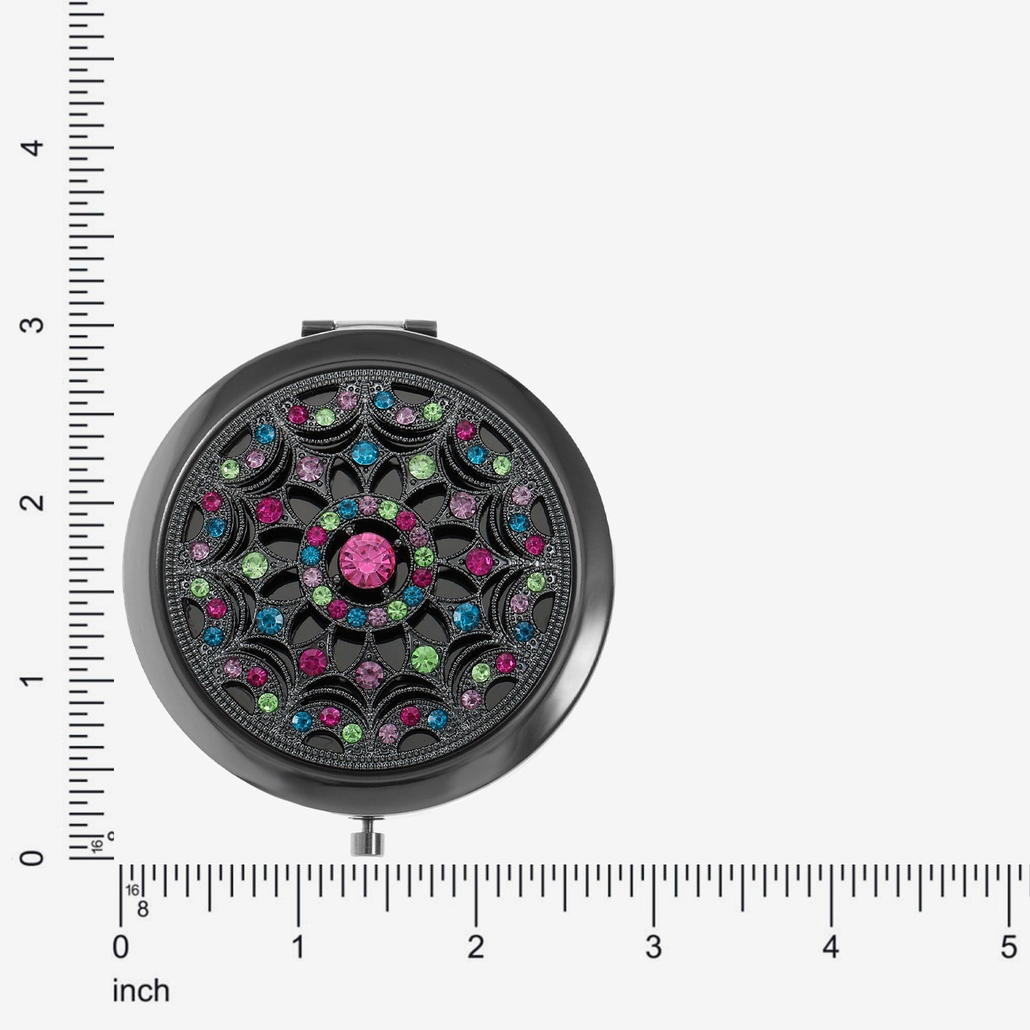 Monet Jewelry Gray Compact Mirror