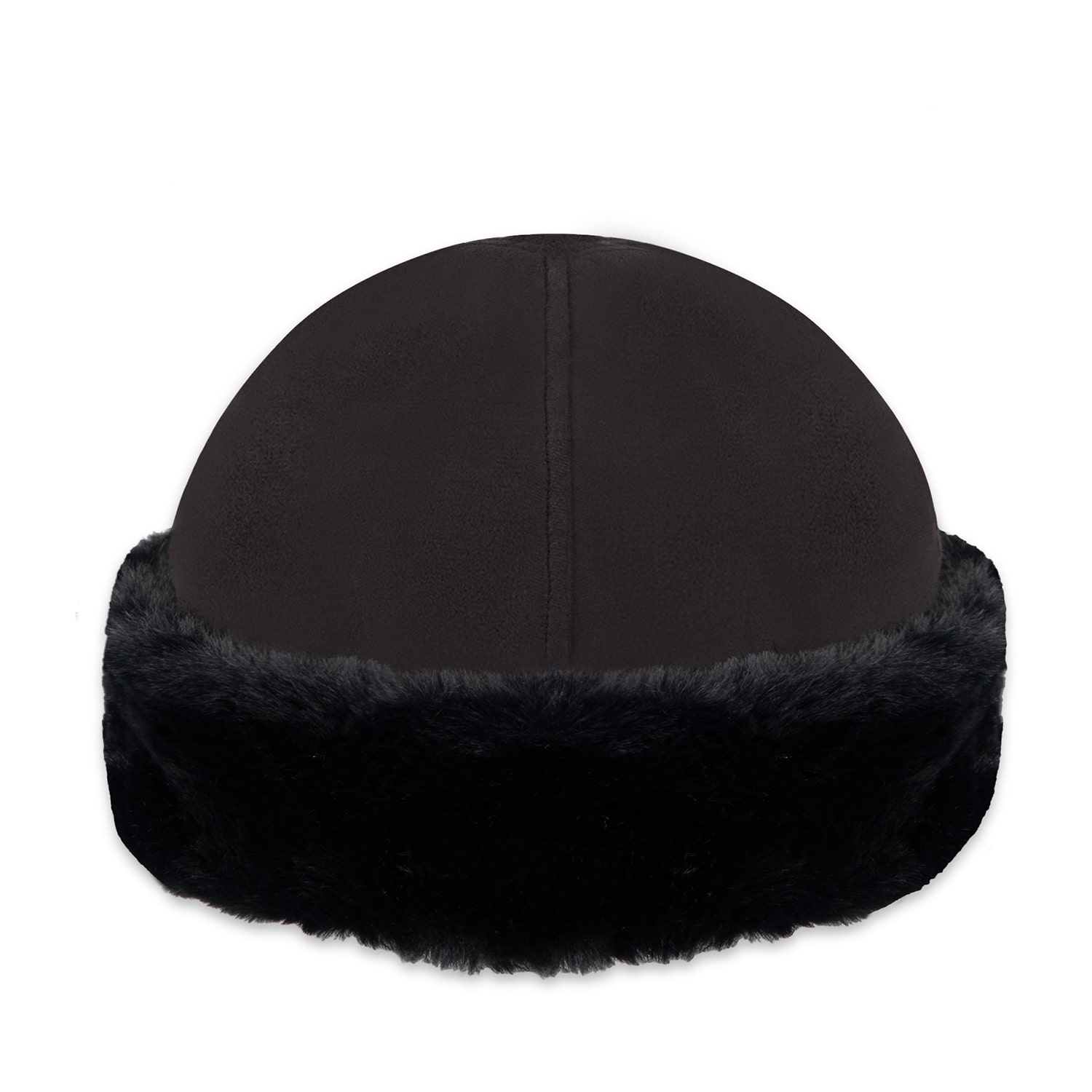 Isotoner Microsuede W/Fur Mens Beanie
