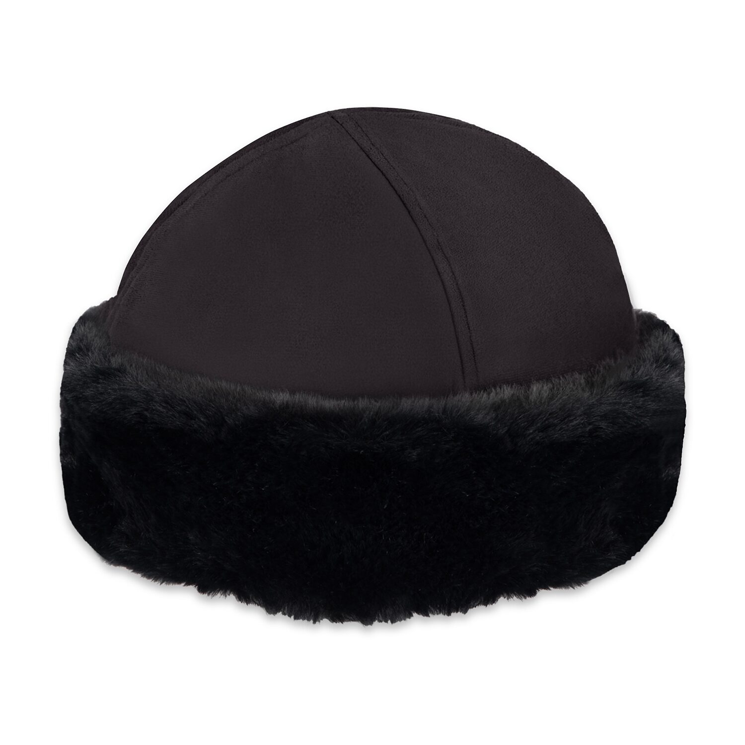 Isotoner Microsuede W/Fur Mens Beanie