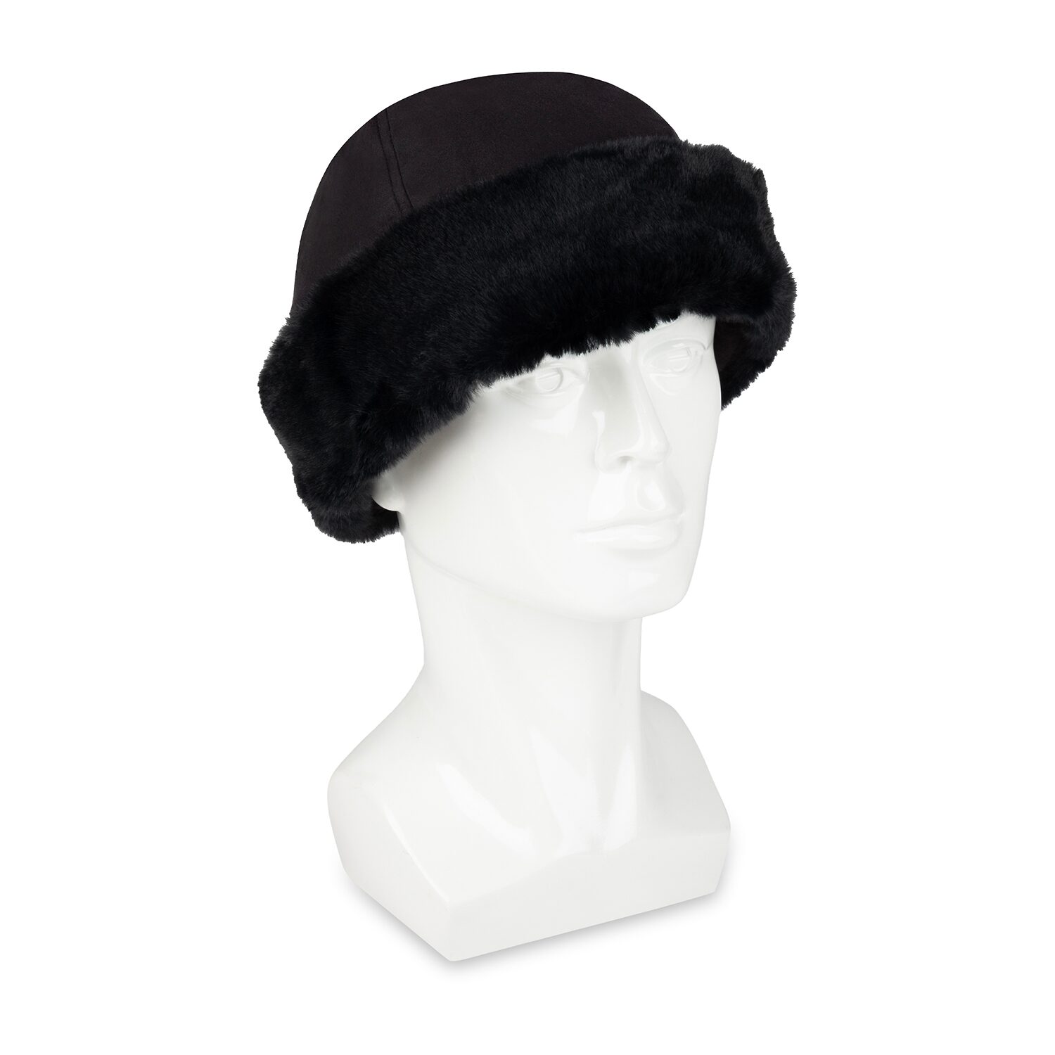 Isotoner Microsuede W/Fur Mens Beanie