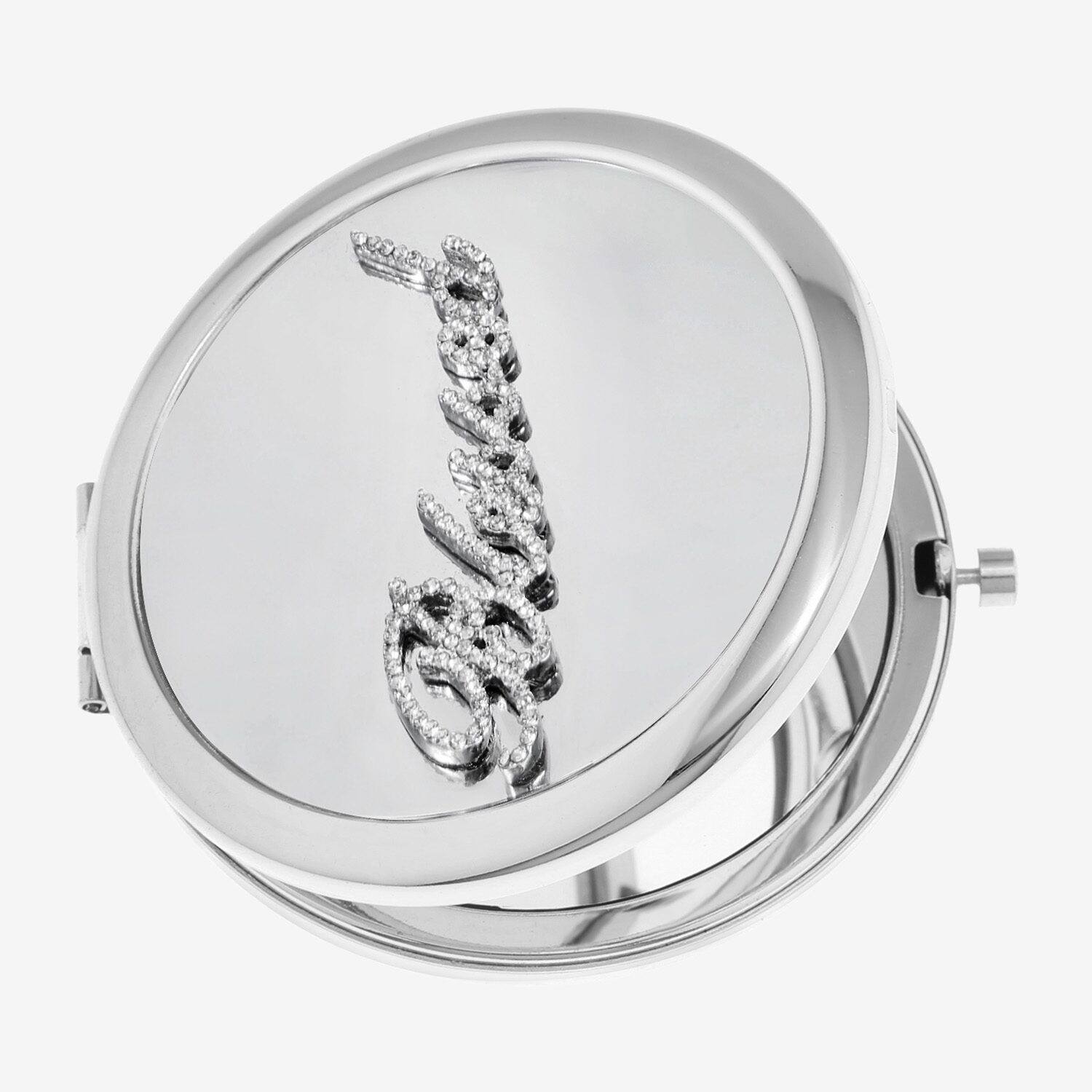 Monet Jewelry Silver Tone Compact Mirror
