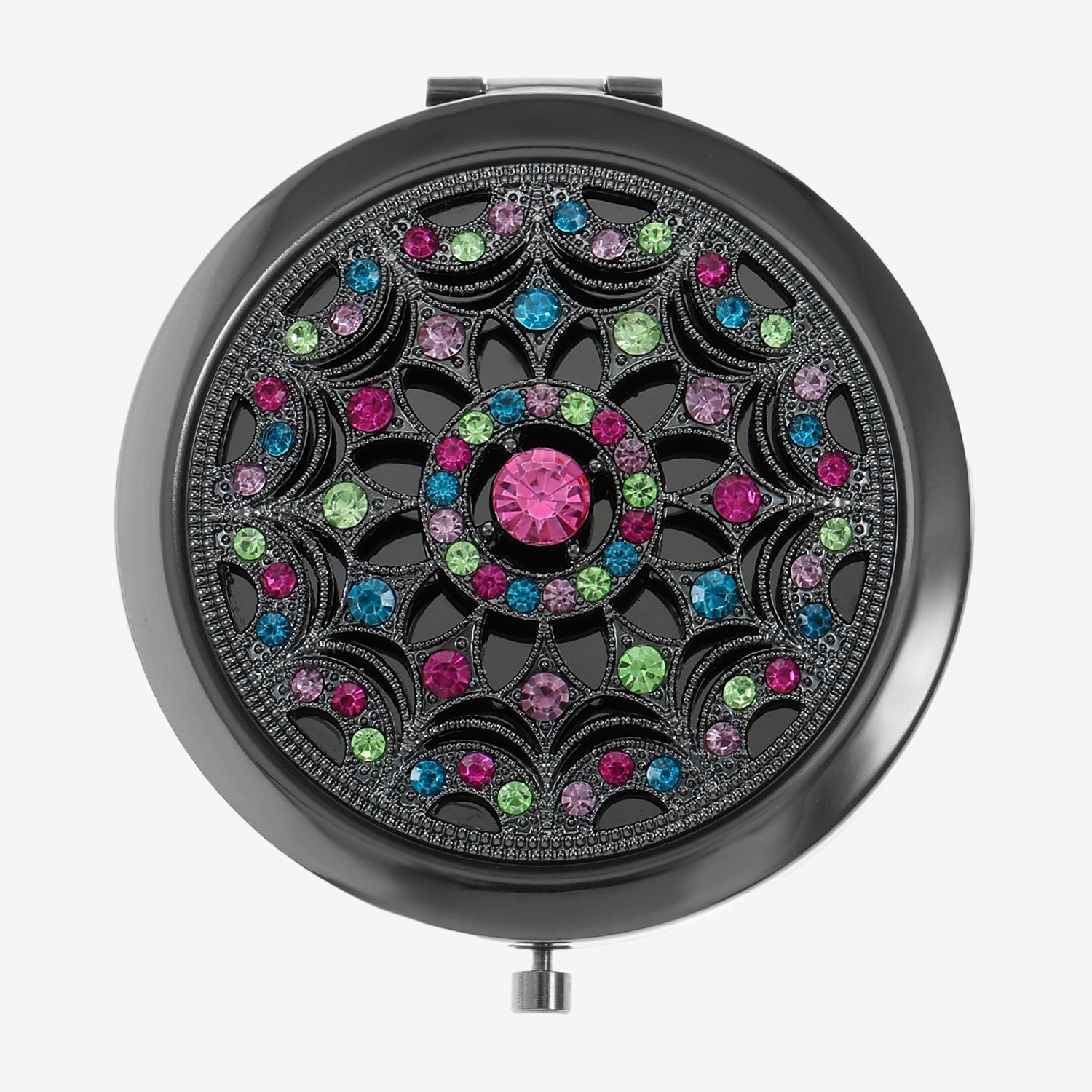 Monet Jewelry Gray Compact Mirror