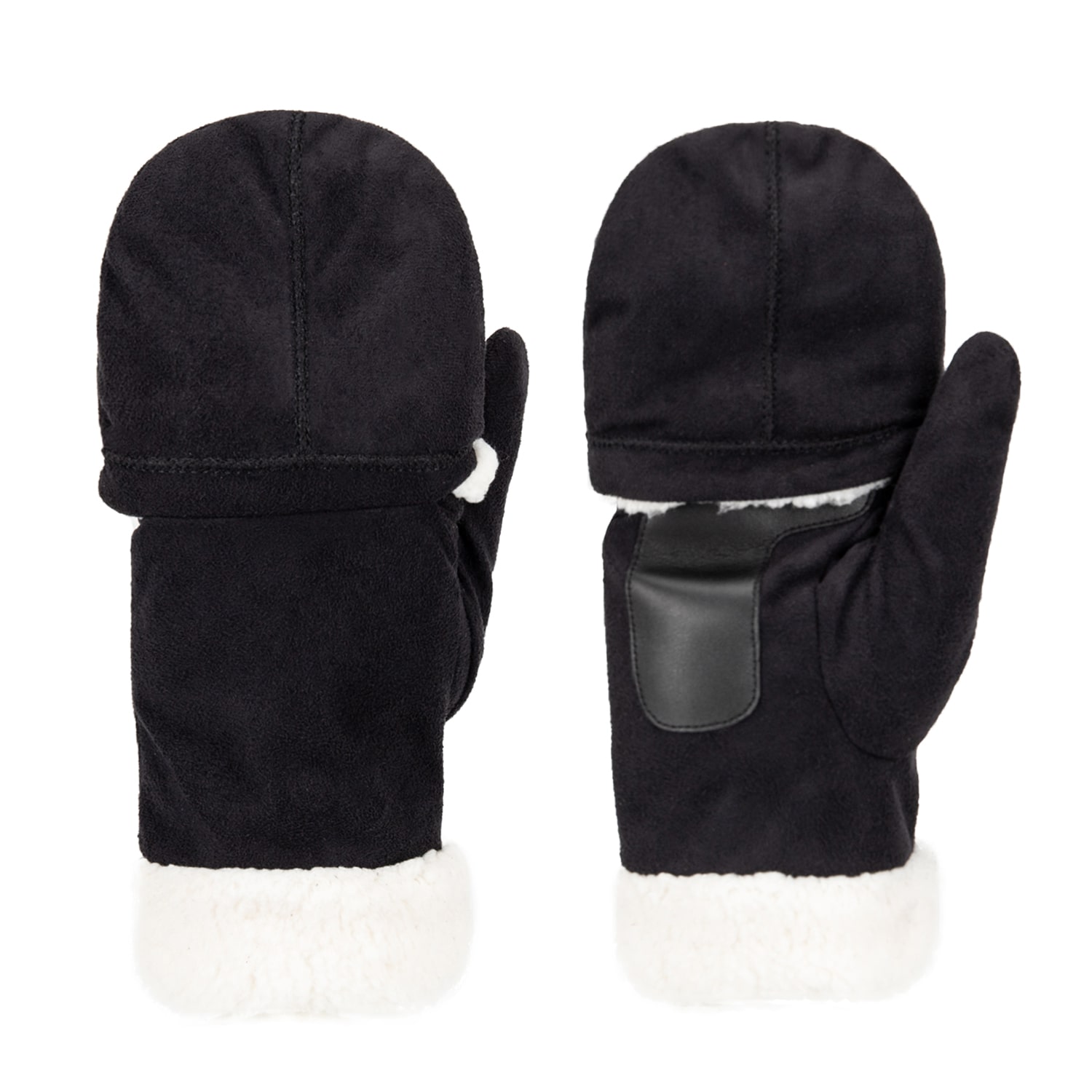 Isotoner Microsuede Flip Mittens