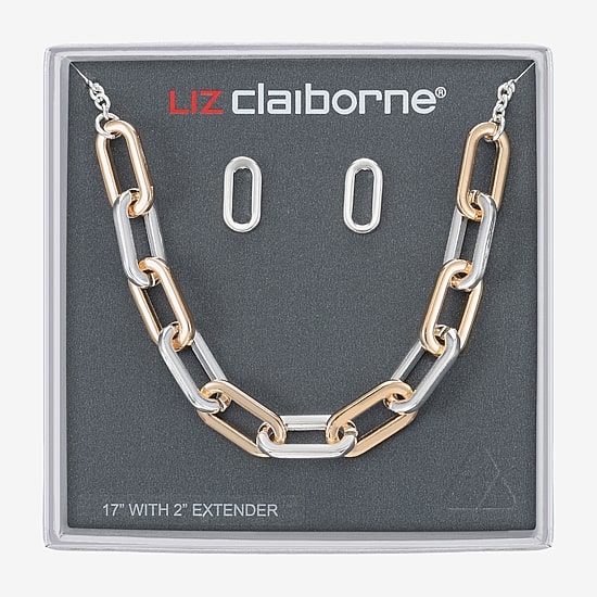 Liz Claiborne Womens Hypoallergenic 2-pc. Necklace Set