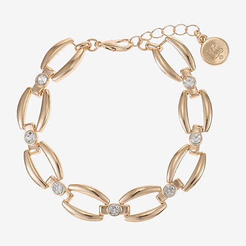 Liz Claiborne Womens Link Bracelet In Yellow