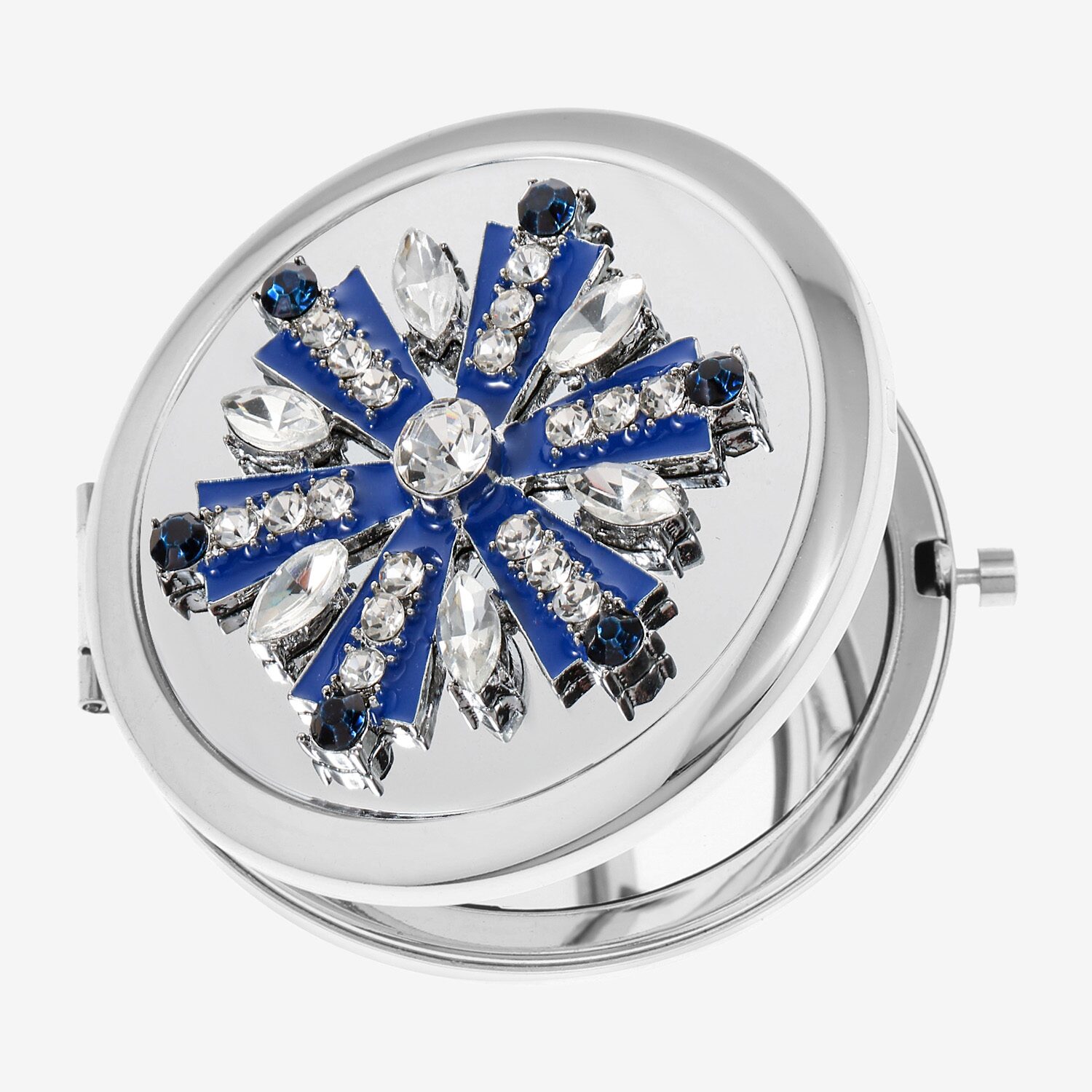 Monet Jewelry Silver Tone Star Compact Mirror