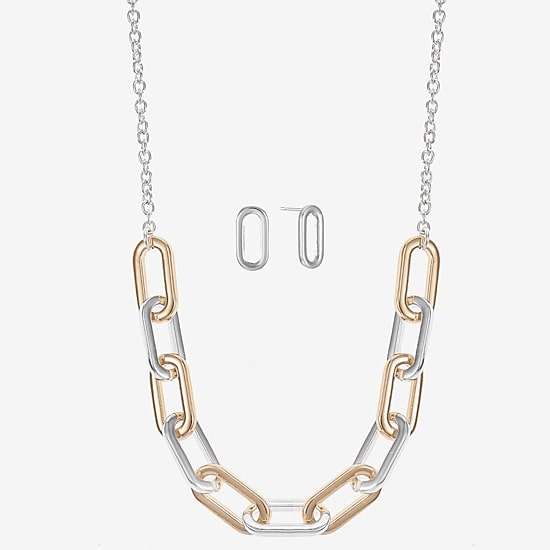 Liz Claiborne Womens Hypoallergenic 2-pc. Necklace Set