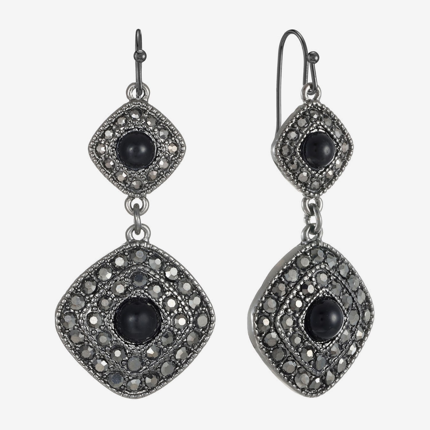 Liz Claiborne Womens Glass Drop Earrings