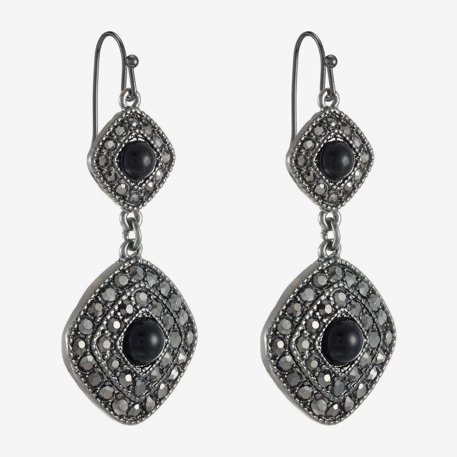 Liz Claiborne Womens Glass Drop Earrings