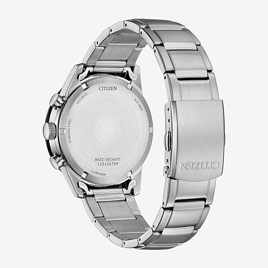 Citizen Sport Casual Mens Chronograph Silver Tone Stainless Steel Bracelet Watch Ca4624-56x