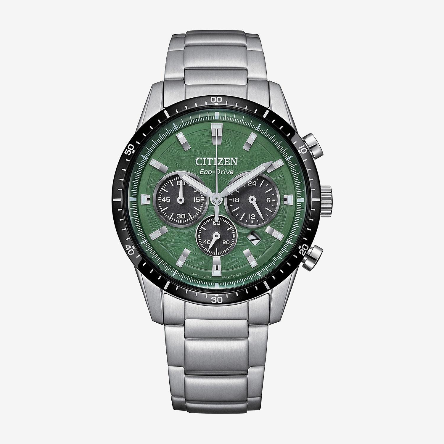 Citizen Sport Casual Mens Chronograph Silver Tone Stainless Steel Bracelet Watch Ca4624-56x