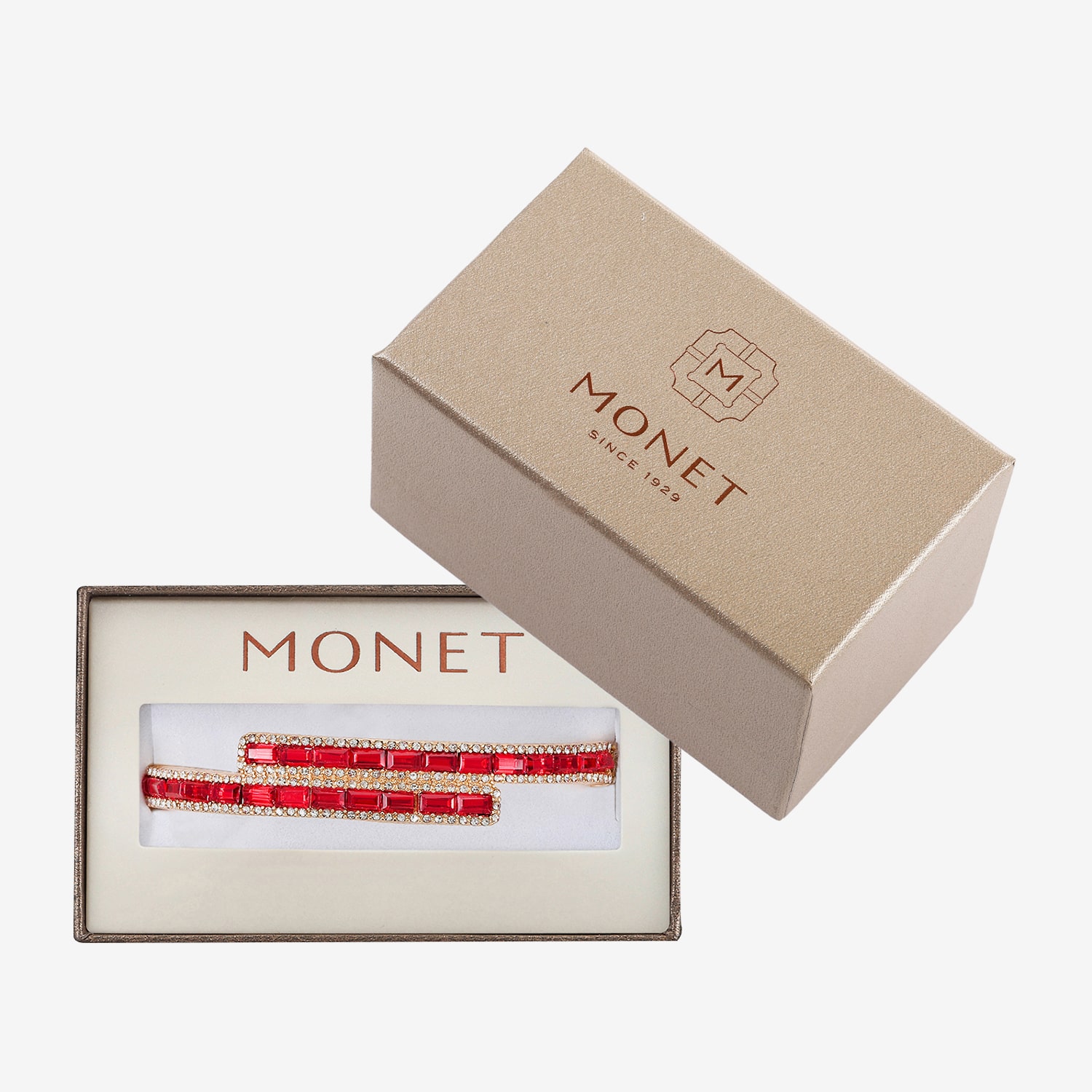 Monet Jewelry Womens Glass Bangle Bracelet