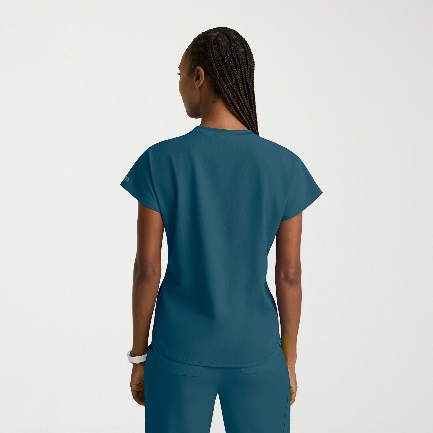 Skechers Skt326 Fresh 3-Pocket Classic Fit Womens Plus Crew Neck Short Sleeve Stretch Fabric Moisture Wicking Scrub Top