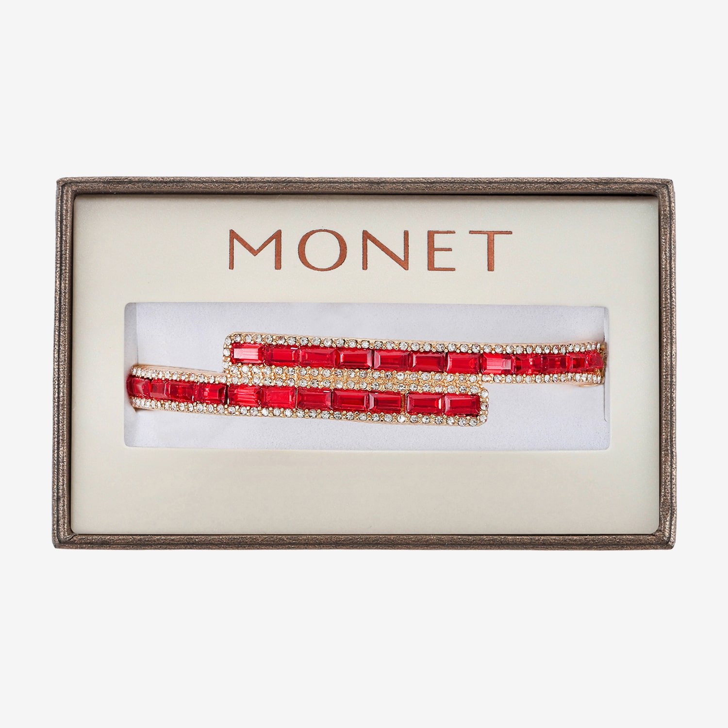 Monet Jewelry Womens Glass Bangle Bracelet