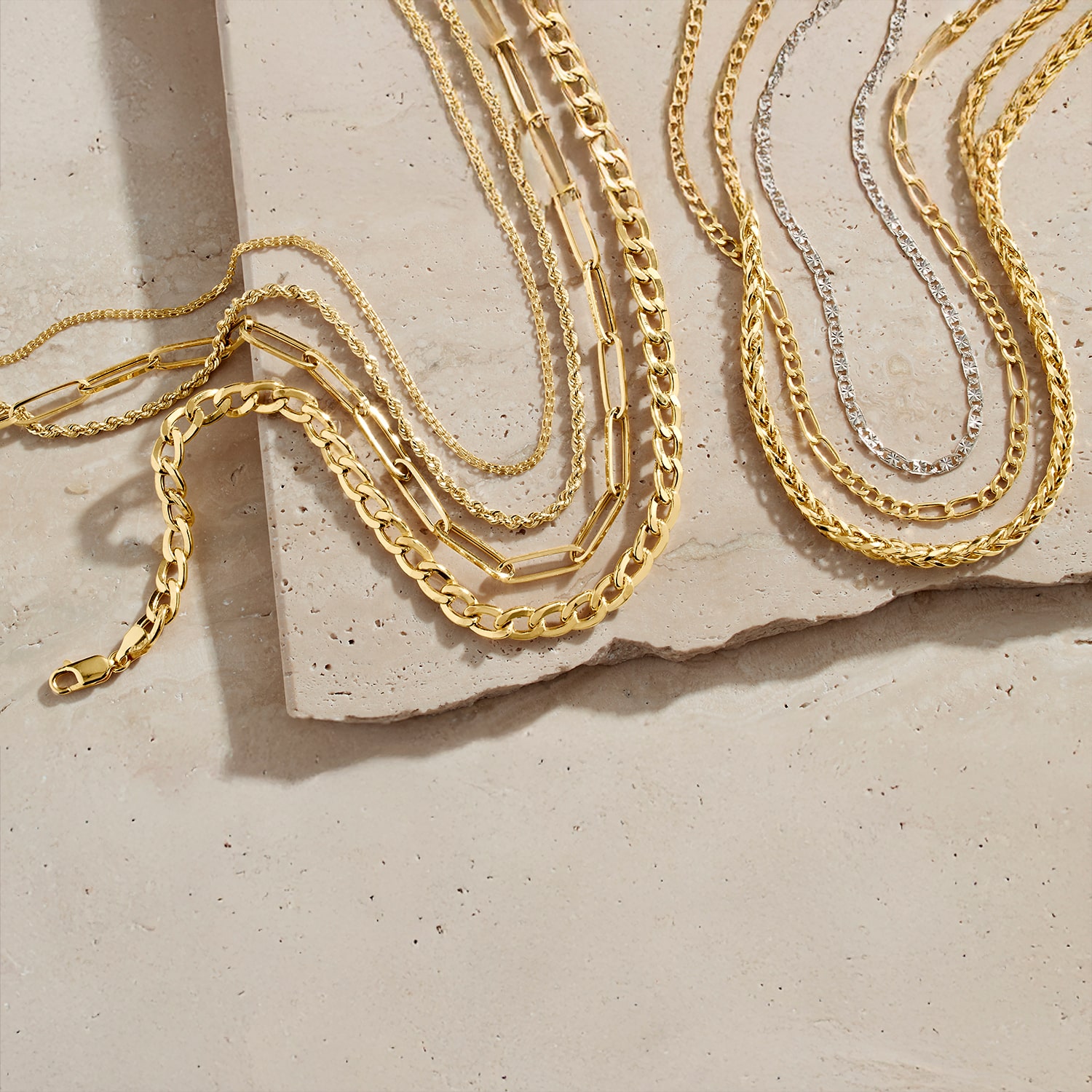 Made In Italy Mens 10K Yellow Gold 22" 6mm Semi-Solid Curb Chain Necklace